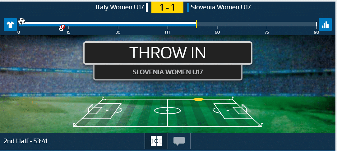 live betting interface