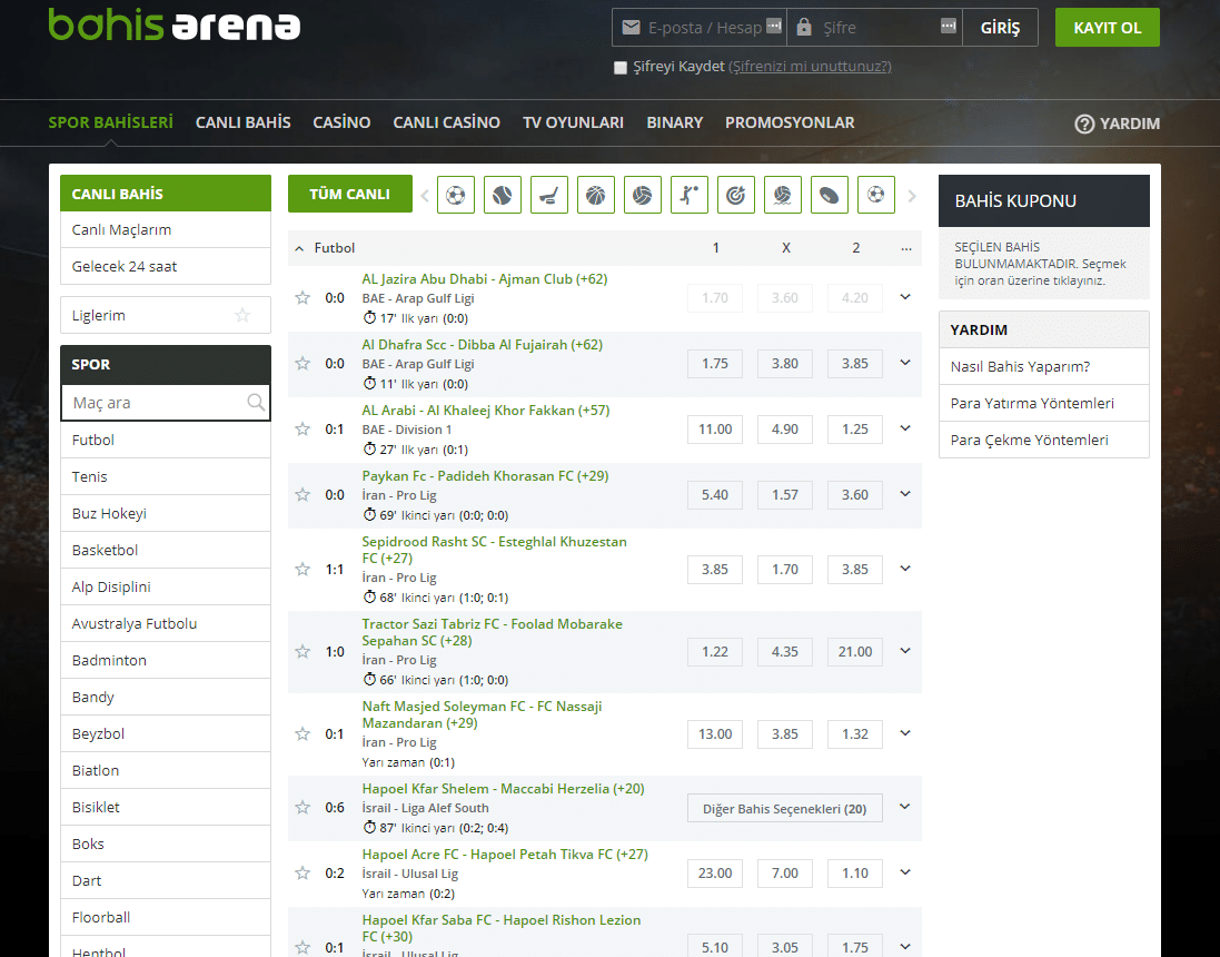 bahisarena landingpager