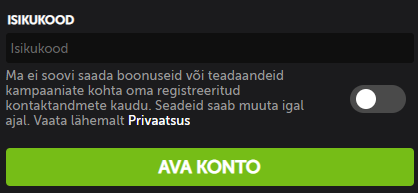 betsafe isikukood
