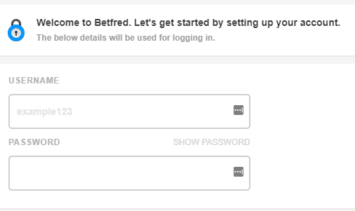 betfred sign up process