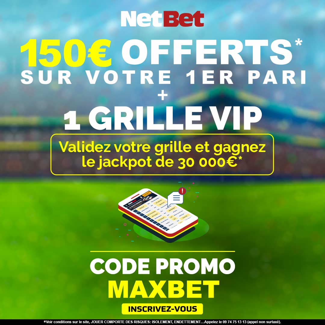 Code promo Netbet MAXBET