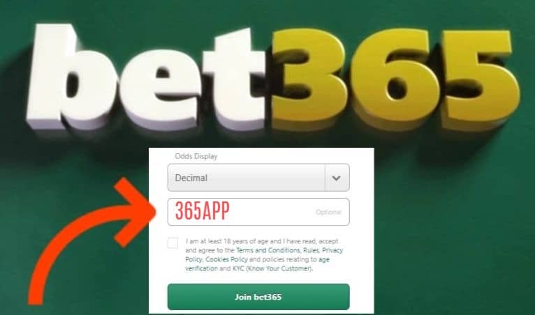 Bet365 ボーナスコード