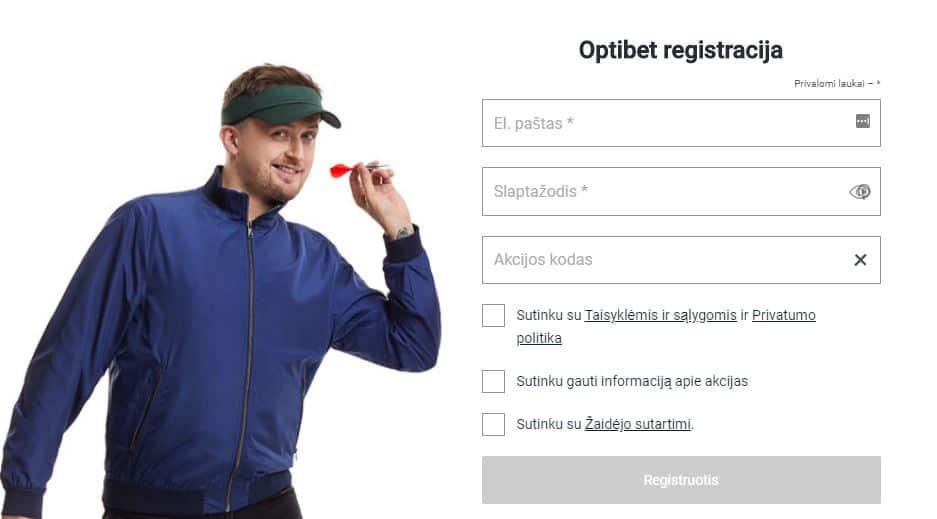 Optibet nuolaidos kodas Optibet registracija