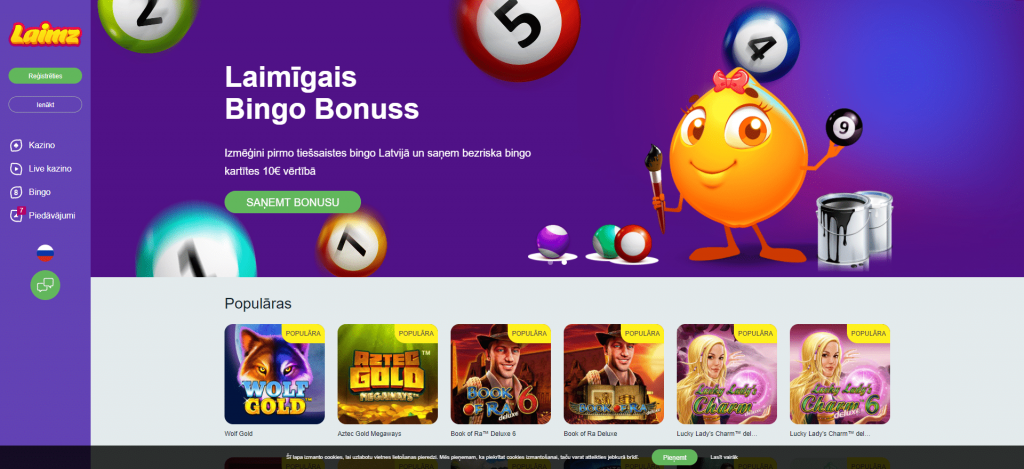 Laimz bonusa kods live kazino