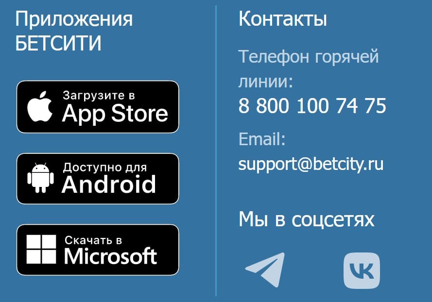 промокод БЕТСИТИ Служба поддержки в БК Бетсити