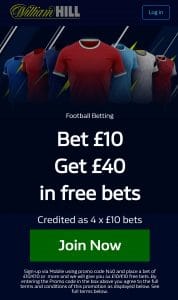 william hill mobile sports offer