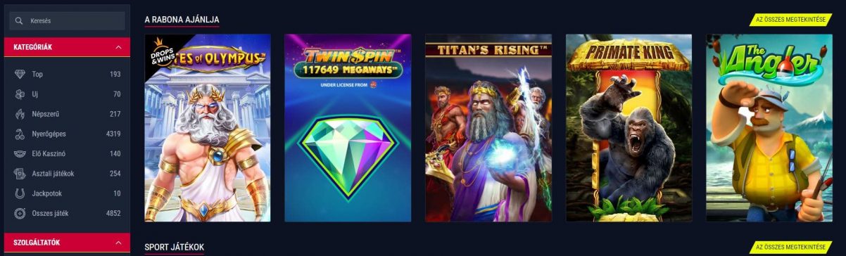 Kaszinó a Rabona oldalán