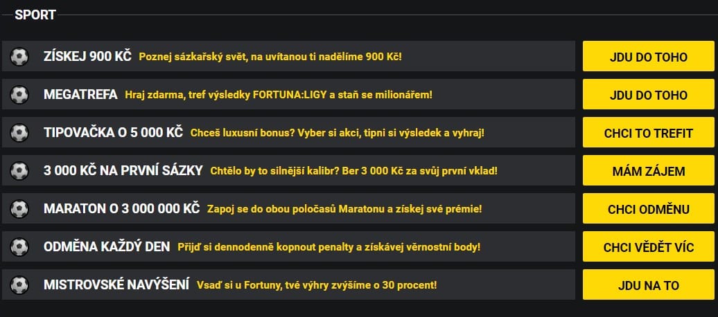 Nejlepší české sázkové kanceláře v České republice Nejlepší sázková kancelář - Fortuna