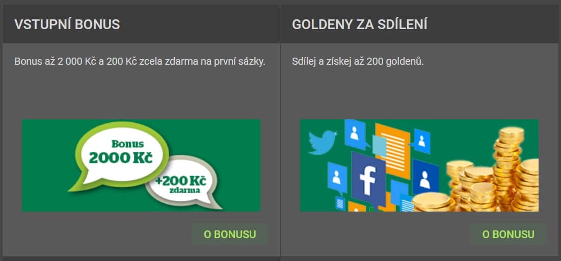 chance bonus sázková kancelář Chance