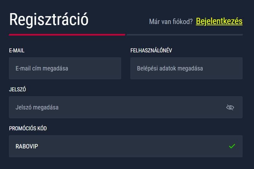 Rabona promóciós kód 2023